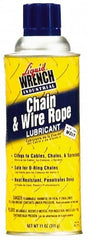 Liquid Wrench - 11 oz Aerosol General Purpose Chain & Cable Lubricant - Clear Bright Yellow, -20 to 650°F - Benchmark Tooling