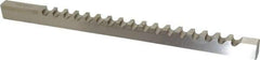 Value Collection - 14mm Keyway Width, Style D-1, Keyway Broach - High Speed Steel, Bright Finish, 9/16" Broach Body Width, 1" to 6" LOC, 13-7/8" OAL - Benchmark Tooling