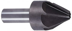 Interstate - 3/16" Head Diam, 3/16" Shank Diam, 6 Flute 60° Cobalt Countersink - Benchmark Tooling