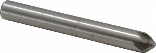 Interstate - 3/16" Head Diam, 3/16" Shank Diam, 6 Flute 82° Cobalt Countersink - Benchmark Tooling