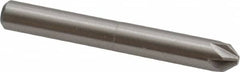 Interstate - 1/4" Head Diam, 1/4" Shank Diam, 6 Flute 82° Cobalt Countersink - Benchmark Tooling