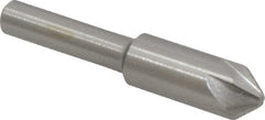 Interstate - 3/8" Head Diam, 1/4" Shank Diam, 6 Flute 82° Cobalt Countersink - Benchmark Tooling