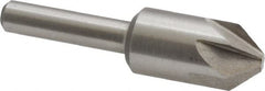 Interstate - 1/2" Head Diam, 1/4" Shank Diam, 6 Flute 82° Cobalt Countersink - Benchmark Tooling