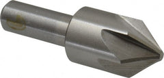 Interstate - 7/8" Head Diam, 1/2" Shank Diam, 6 Flute 82° Cobalt Countersink - Benchmark Tooling