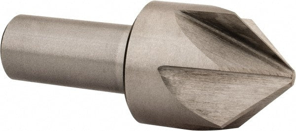 Interstate - 1-3/4" Head Diam, 1" Shank Diam, 6 Flute 90° Cobalt Countersink - Benchmark Tooling