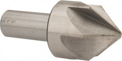 Interstate - 2" Head Diam, 1" Shank Diam, 6 Flute 90° Cobalt Countersink - Benchmark Tooling