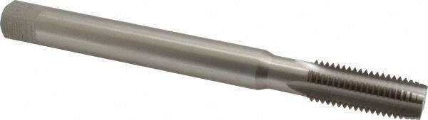 Interstate - 3/4-10 UNC, 4 Flute Plug Hand Pulley Tap - High Speed Steel, Bright Finish, Right Hand Flute, H3 Thread Limit, 8" OAL - Benchmark Tooling