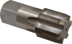 Interstate - 2-1/4 - 16 UNS 6 Flute Bright Finish High Speed Steel Straight Flute Standard Hand Tap - Plug, Right Hand Thread, H5 Limit, Oversize - Exact Industrial Supply