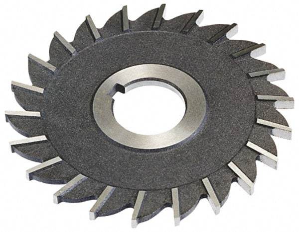 Keo - 5" Diam x 13/16" Width of Cut, 26 Teeth, High Speed Steel Side Milling Cutter - Straight Teeth, Uncoated - Benchmark Tooling