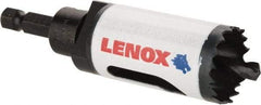 Lenox - 1-1/8" Diam, 1-9/16" Cutting Depth, Hole Saw - Bi-Metal Saw, Toothed Edge - Benchmark Tooling