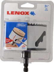 Lenox - 3-1/4" Diam, 1-9/16" Cutting Depth, Hole Saw - Bi-Metal Saw, Toothed Edge - Benchmark Tooling