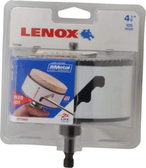 Lenox - 4-1/8" Diam, 1-9/16" Cutting Depth, Hole Saw - Bi-Metal Saw, Toothed Edge - Benchmark Tooling