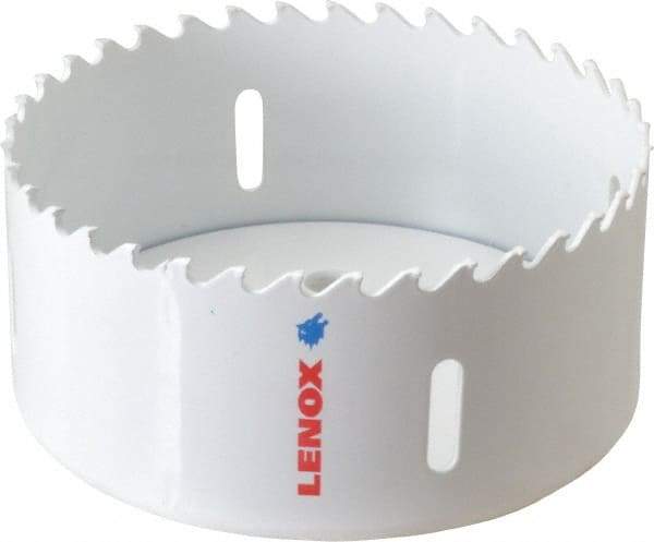 Lenox - 4" Diam, 1-1/2" Cutting Depth, Hole Saw - Carbide-Tipped Saw, Toothed Edge - Benchmark Tooling