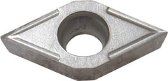 Kyocera - DCGT32.50.2 Grade TN60 Cermet Turning Insert - TiCN/NbC Finish, 55° Diamond, 3/8" Inscr Circle, 5/32" Thick, 0.0039" Corner Radius - Benchmark Tooling