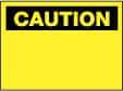 NMC - "Caution - Blank No Legend", 10" Long x 14" Wide, Fiberglass Safety Sign - Rectangle, 0.095" Thick, Use for Accident Prevention - Benchmark Tooling