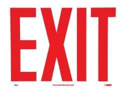 NMC - Exit, Plastic Exit Sign - 10" Wide x 7" High - Benchmark Tooling