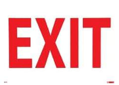 NMC - Exit, Plastic Exit Sign - 14" Wide x 10" High - Benchmark Tooling