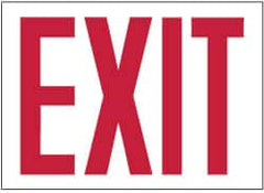 NMC - Exit, Rigid Plastic Exit Sign - 10" Wide x 7" High, Glow-in-the-Dark - Benchmark Tooling