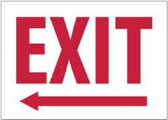 NMC - Exit, Rigid Plastic Exit Sign - 10" Wide x 10" High, Glow-in-the-Dark - Benchmark Tooling
