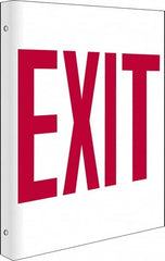 NMC - Exit, Rigid Plastic Exit Sign - 8" Wide x 10" High - Benchmark Tooling