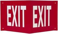 NMC - Exit, Acrylic Exit Sign - 14-1/2" Wide x 8" High - Benchmark Tooling