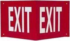 NMC - Exit, Acrylic Exit Sign - 14-1/2" Wide x 8" High - Benchmark Tooling