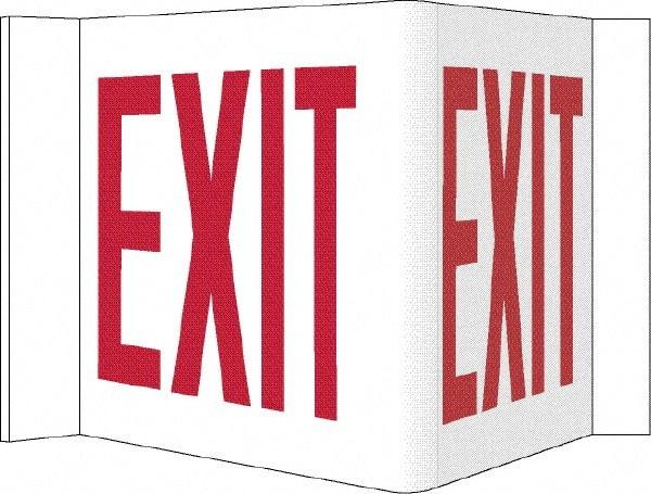 NMC - Exit, Acrylic Exit Sign - 14-1/2" Wide x 8" High - Benchmark Tooling