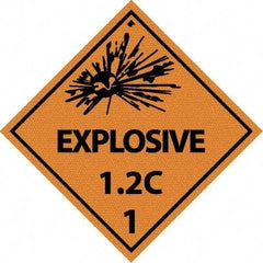 NMC - Explosive 1.2C Shipping Label - 4" High x 4" Wide - Benchmark Tooling