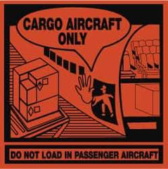 NMC - Cargo Aircraft Only - Do Not Load in Passenger Aircraft Shipping Label - 4" High x 4" Wide - Benchmark Tooling