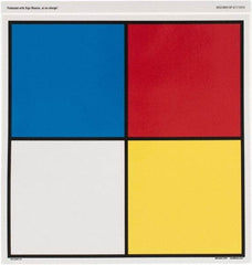 NMC - "Hazardous Materials Systems", 10" Long x 10" Wide, Pressure-Sensitive Vinyl Safety Sign - Square, 0.004" Thick, Use for Hazardous Materials - Benchmark Tooling