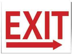 NMC - Exit, Pressure Sensitive Vinyl Exit Sign - 14" Wide x 10" High - Benchmark Tooling