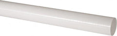 Made in USA - 2' Long, 2-1/4" Diam, Acetal Plastic Rod - Natural (Color) - Benchmark Tooling