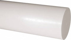Made in USA - 2' Long, 4-1/2" Diam, Acetal Plastic Rod - Natural (Color) - Benchmark Tooling
