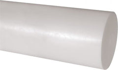 Made in USA - 1' Long, 5-1/2" Diam, Acetal Plastic Rod - Natural (Color) - Benchmark Tooling