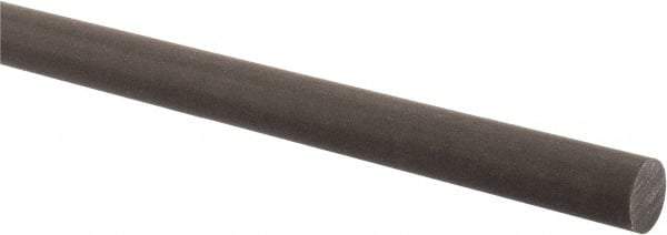 Made in USA - 4' Long, 3/4" Diam, Acetal (PTFE-Filled) Plastic Rod - Brown - Benchmark Tooling