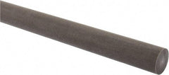 Made in USA - 4' Long, 1" Diam, Acetal (PTFE-Filled) Plastic Rod - Brown - Benchmark Tooling