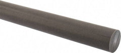 Made in USA - 1' Long, 1-1/4" Diam, Acetal (PTFE-Filled) Plastic Rod - Brown - Benchmark Tooling