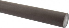 Made in USA - 1' Long, 1-1/2" Diam, Acetal (PTFE-Filled) Plastic Rod - Brown - Benchmark Tooling