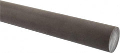 Made in USA - 2' Long, 1-1/2" Diam, Acetal (PTFE-Filled) Plastic Rod - Brown - Benchmark Tooling