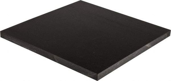 Made in USA - 5/8" Thick x 12" Wide x 1' Long, Acetal Sheet - Black - Benchmark Tooling