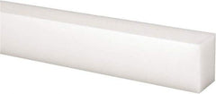 Made in USA - 1 Ft. Long x 1 Inch Wide x 3/4 Inch High, Acetal, Rectangular Plastic Bar - Natural - Benchmark Tooling