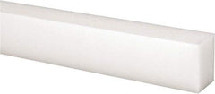 Made in USA - 2 Ft. Long x 1 Inch Wide x 3/4 Inch High, Acetal, Rectangular Plastic Bar - Natural - Benchmark Tooling