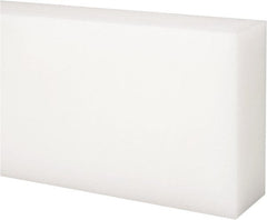 Made in USA - 4' x 3" x 1-1/4" Natural (Color) Acetal Rectangular Bar - Benchmark Tooling