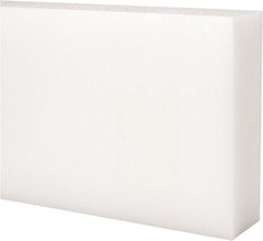 Made in USA - 1' x 6" x 1-1/4" Natural (Color) Acetal Rectangular Bar - Benchmark Tooling