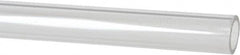 Made in USA - 3/4 Inch Outside Diameter x 6 Ft. Long, Plastic Round Tube - Acrylic - Benchmark Tooling