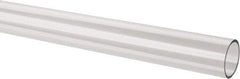 Made in USA - 1 Inch Outside Diameter x 6 Ft. Long, Plastic Round Tube - Acrylic - Benchmark Tooling