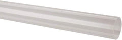 Made in USA - 1-1/4 Inch Outside Diameter x 6 Ft. Long, Plastic Round Tube - Acrylic - Benchmark Tooling