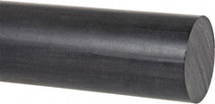 Made in USA - 1' Long, 1-3/4" Diam, PPO (Noryl) Plastic Rod - Black - Benchmark Tooling