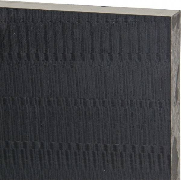 Made in USA - 1/2" Thick x 24" Wide x 2' Long, Noryl (PPO) Sheet - Black - Benchmark Tooling