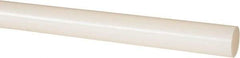 Made in USA - 2' Long, 3/4" Diam, Nylon 6/6 Plastic Rod - Natural (Color) - Benchmark Tooling